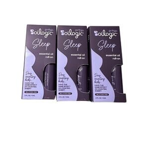 (3) Prego Oilogic Sleep Essential Oil Lavender Chamomile Roll On .3 Oz Ea. Vegan